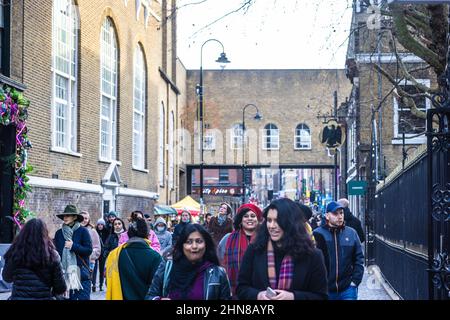 Londra intorno Brick Lane Eat End Foto Stock