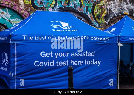 Londra intorno Brick Lane Eat End Foto Stock