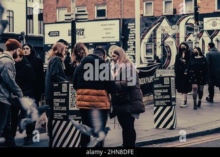 Londra intorno Brick Lane Eat End Foto Stock