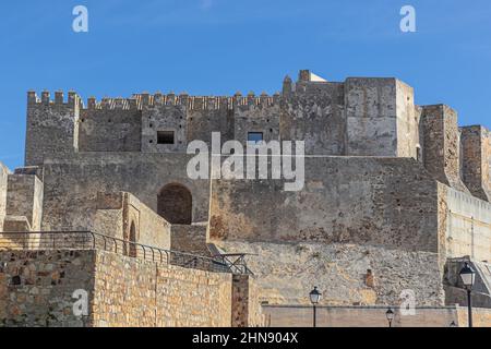 Il castello di Guzman la buona guardia lo stretto di Gibilterra in Tarifa Foto Stock