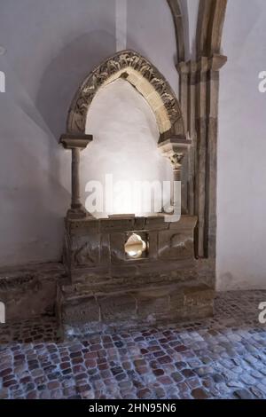 Abbazia di San Giovanni in Venere, Abbazia, interno, Cripta, Fossacesia, Abruzzo, Italia, Europa Foto Stock