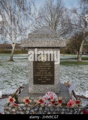 War Memorial, Didcot, Oxfordshire, Inghilterra Foto Stock