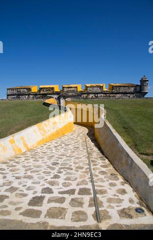 Ingresso, Fort San Jose el Alto, 1792, San Francisco de Campeche, stato di Campeche, Messico Foto Stock