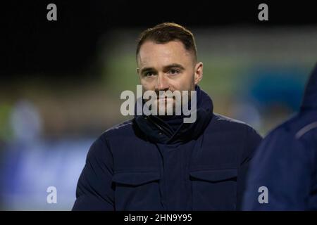 14th febbraio 2022 ; Balmoor Stadium, Peterhead, Aberdeenshire, Scozia ; Calcio della Scottish Cup, Peterhead contro Dundee; James McPake, manager di Dundee Foto Stock