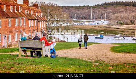 Buckler’s Hard, New Forest, Hampshire. Solo per uso editoriale. Foto Stock