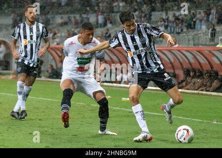 Belo Horizonte, Minas Gerais, Brasile. 15th Feb 2022. Campionato di Calcio Mineiro: Atletico-MG e Athletic Club. 15 febbraio 2022, Belo Horizonte, Minas Gerais, Brasile: Partita di calcio tra Atletico-MG e Athletic Club, valida per il settimo round del Campionato di calcio Mineiro, tenutosi martedì 15 allo stadio Mineirao. Atletico-MG ha vinto la partita 1-0, con una penalità segnata da Hulk. Credit: Breno Babu/TheNews2 (Credit Image: © Breno Babu/TheNEWS2 via ZUMA Press Wire) Foto Stock