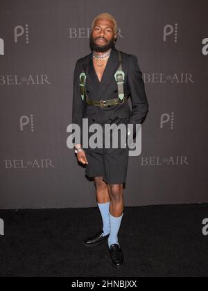 09 Febbraio 2022 - Santa Monica, California - Duckwrth. La nuova serie di Peacock ''Bel-AirÃ“ Premiere Party e Drive-Thru Screening si tiene a Barker Hangar. (Credit Image: © Billy Bennight/AdMedia via ZUMA Press Wire) Foto Stock