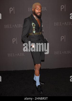 09 Febbraio 2022 - Santa Monica, California - Duckwrth. La nuova serie di Peacock ''Bel-AirÃ“ Premiere Party e Drive-Thru Screening si tiene a Barker Hangar. (Credit Image: © Billy Bennight/AdMedia via ZUMA Press Wire) Foto Stock