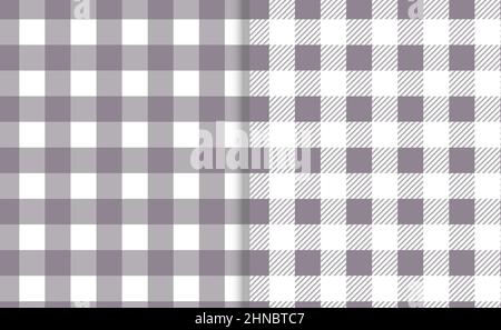 Set senza cuciture Vichy. Modello pastello a forma di gingham. Sfondo per Pasqua, carta da parati, coperta. Illustrazione Vettoriale