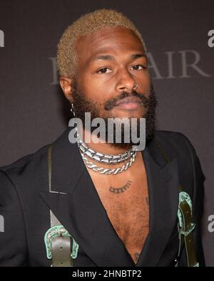 09 Febbraio 2022 - Santa Monica, California - Duckwrth. La nuova serie di Peacock ''Bel-AirÃ“ Premiere Party e Drive-Thru Screening si tiene a Barker Hangar. (Credit Image: © Billy Bennight/AdMedia via ZUMA Press Wire) Foto Stock