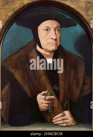 Bartholomäus Bruyn il Vecchio (1493-1555). Ritratto di un uomo della Famiglia Weinsberg. CA. 1538-1539. Olio sul pannello. 35 x 25,5 cm. Barthel Bruyn era un Foto Stock