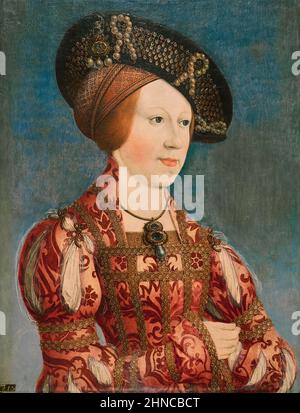 Hans Maler. Ritratto di Anna d'Ungheria e Boemia ca 1519. Olio sul pannello. 44 x 33,3 cm Foto Stock