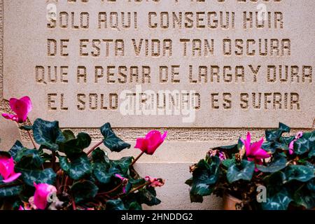 Cimitero comunale Andratx, Maiorca, Isole Baleari, Spagna Foto Stock