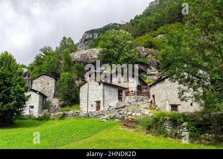 Italia, Lombardia, Valtellina, Val Masino, Visido di dentro Foto Stock