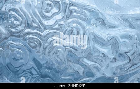 Textured blu ghiaccio congelato rink Sfondo Inverno Foto Stock
