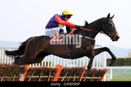 Foto del file datata 17-04-2019 di Dashel Drasher guidata da Matt Griffiths. Jeremy Scott è sicuro che Dashel Drasher metterà in agguato difesa la sua corona nel Betfair Ascot Chase di sabato. Data di emissione: Mercoledì 16 febbraio 2022. Foto Stock