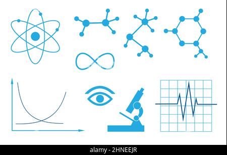 segni di scienza - vettore set Illustrazione Vettoriale
