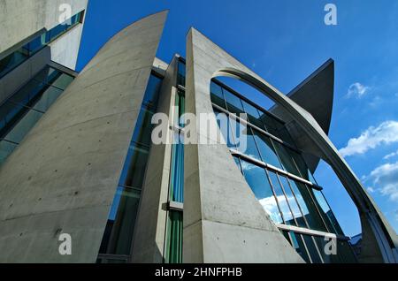 La Marie-Elisabeth-Lueders-Haus, parte del Bundestag, Berlino, Germania Foto Stock