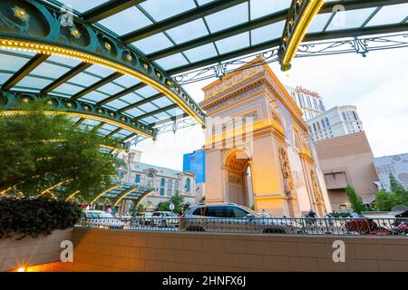 Las Vegas, AGO 5 2015 - Vista pomeridiana di Parigi Foto Stock