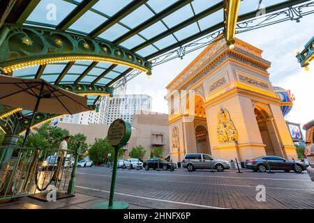 Las Vegas, AGO 5 2015 - Vista pomeridiana di Parigi Foto Stock