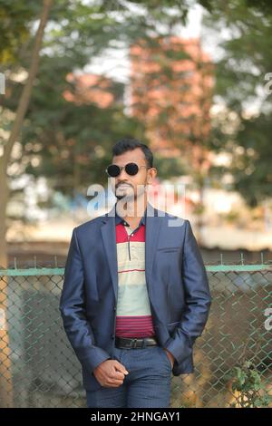 Styling ragazzo in bangladesh immagine Foto Stock