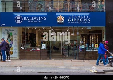 Stanley gibbons, sede della raccolta di francobolli, londra, regno unito Foto Stock