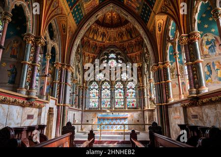 The Church of St Mary, Studley Royal, Yorkshire, Regno Unito. Foto Stock