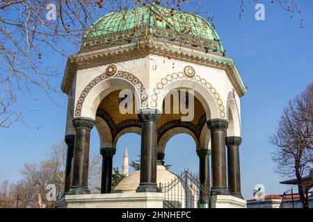 Fontana di tedesco ad Istanbul in Turchia. Foto Stock