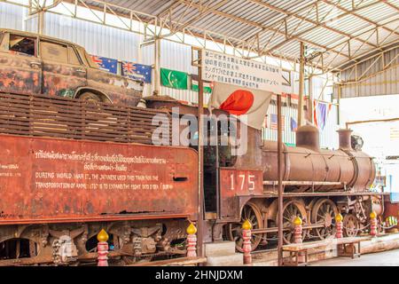 una locomotiva storica della seconda guerra mondiale Foto Stock