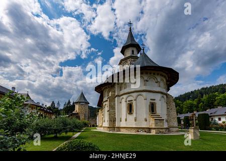 Il monastero di Putna nella Bucovina di Romania Foto Stock