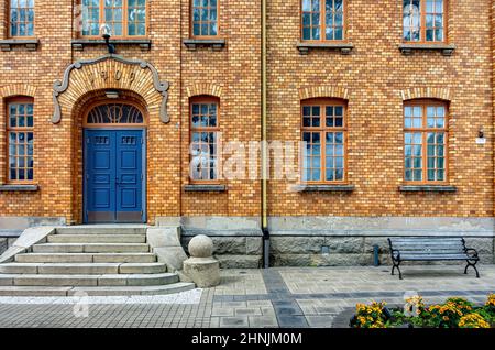 Mellerud, Dalsland, Västra Götalands Län, Svezia: Il Museo Mellerud sul lato ovest del lago Vänern, situato nel tribunale dal 1909. Foto Stock