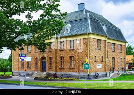 Mellerud, Dalsland, Västra Götalands Län, Svezia: Il Museo Mellerud sul lato ovest del lago Vänern, situato nel tribunale dal 1909. Foto Stock