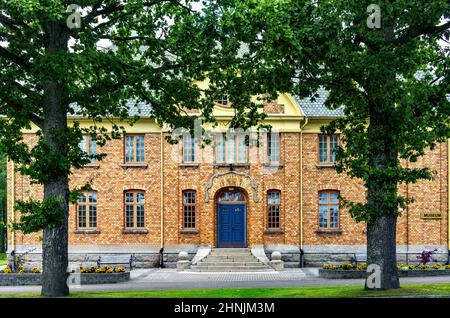 Mellerud, Dalsland, Västra Götalands Län, Svezia: Il Museo Mellerud sul lato ovest del lago Vänern, situato nel tribunale dal 1909. Foto Stock