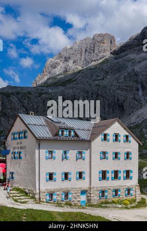 Rifugio Vajolet Foto Stock