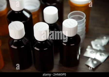 Farmaci per tosse Foto Stock