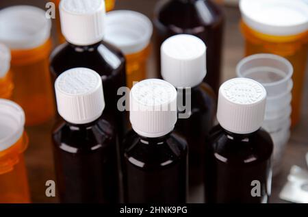 Farmaci per tosse Foto Stock