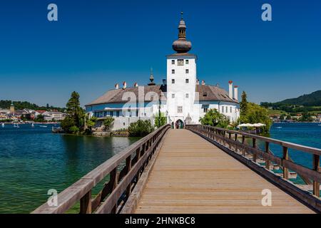 Schloss Ort a Gmunden Foto Stock