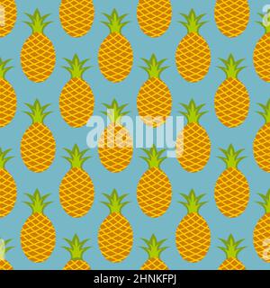 Pattern web pattern pineapples background texture - Illustrazione vettoriale Foto Stock