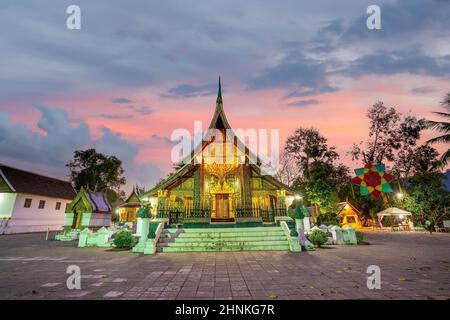 Sito patrimonio dell'umanità a Wat Chiang Tong, Luang Prabang Foto Stock