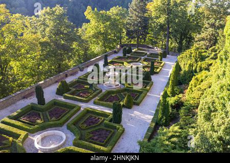 Castello di Ksiaz, misteriosa fortezza medievale del 13th secolo, Walbrzych, Polonia Foto Stock