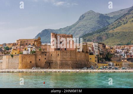 Castello di Castellammare del Golfo Foto Stock
