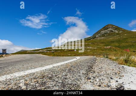 La strada Transalpinain i Monti Carpazi di Romania Foto Stock