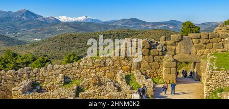 Città di Micene, Peloponneso, Grecia Foto Stock