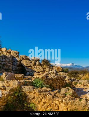Città di Micene, Peloponneso, Grecia Foto Stock
