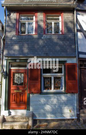 Monschau in Germania Foto Stock