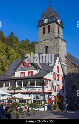 Monschau in Germania Foto Stock