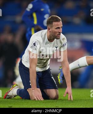 Londra, Regno Unito. 23rd Jan 2022. Harry Kane di Spurs durante la partita della Premier League tra Chelsea e Tottenham Hotspur a Stamford Bridge, Londra, Inghilterra, il 23 gennaio 2022. Foto di Andy Rowland. Credit: Prime Media Images/Alamy Live News Foto Stock