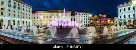 Piazza De Ferrari a Natale Foto Stock