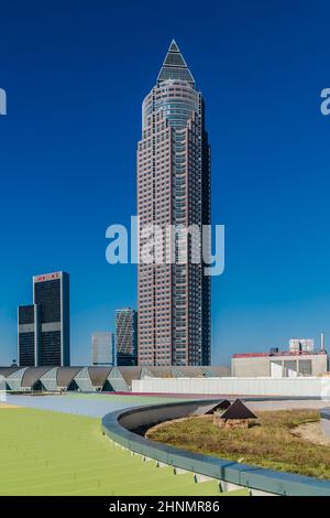 Fiera Torre Messeturm Foto Stock