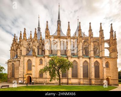 La Cattedrale di Santa Barbara a Kutna Hora, Repubblica Ceca, Europa. Foto Stock